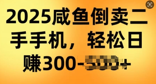 2025闲鱼倒卖二手手机，高客单，高利润，轻松日入3张-中创资源网